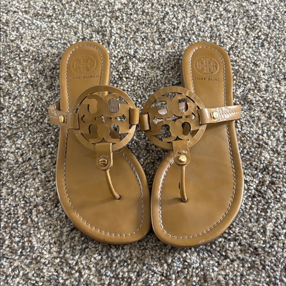 Tory Burch Brown Miller Sandals - Picture 1 of 4